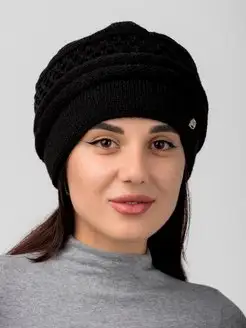 Шапка женская зимняя вязаная ЭМА_tex 170585219 купить за 455 ₽ в интернет‑магазине Wildberries