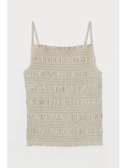 Присборенный топ H&M 260797367 купить за 766 ₽ в интернет‑магазине Wildberries